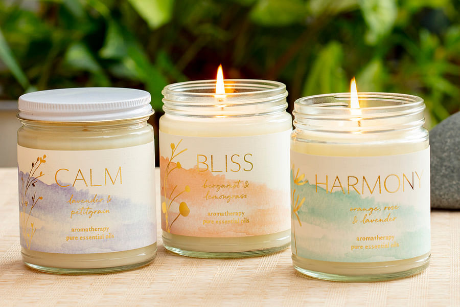 aromatic candles spa