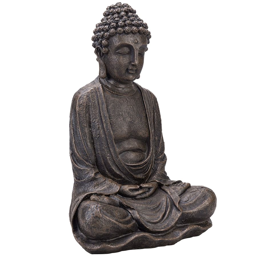 Stone Buddha sculpture in a spa