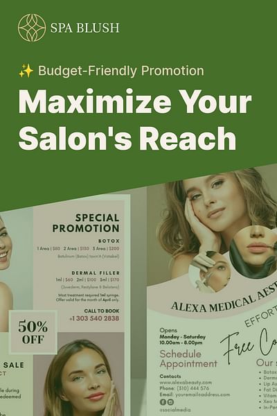 Maximize Your Salon's Reach - ✨ Budget-Friendly Promotion